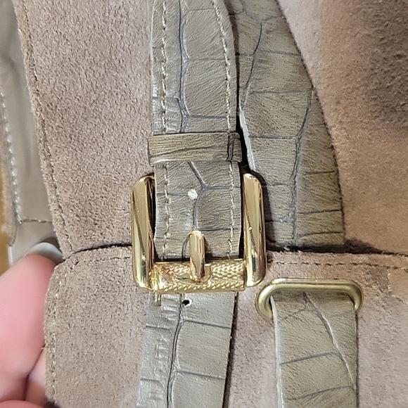 Franco Sarto 9.5 tan leather wedge booties - Picture 6 of 8